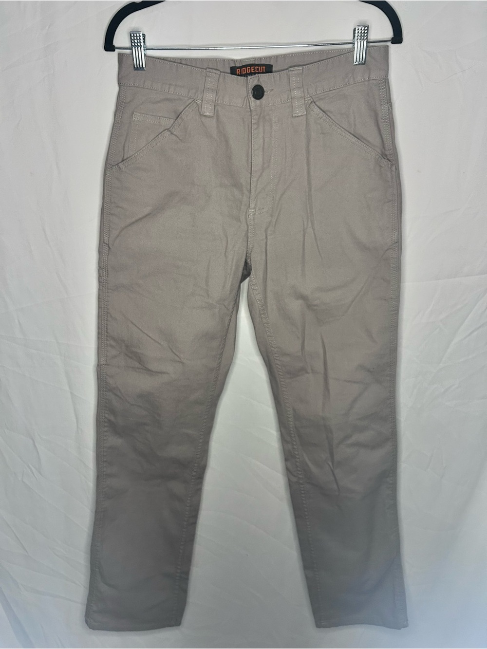 Ridgecut Men's Taupe Straight-Leg Chinos